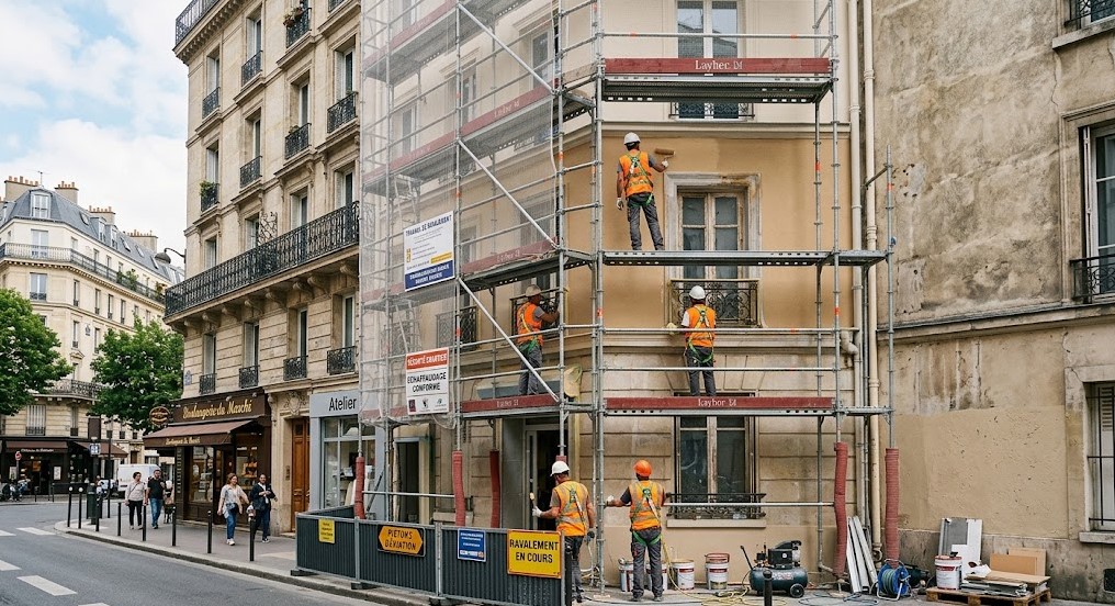 Ravalement de façade par des pro